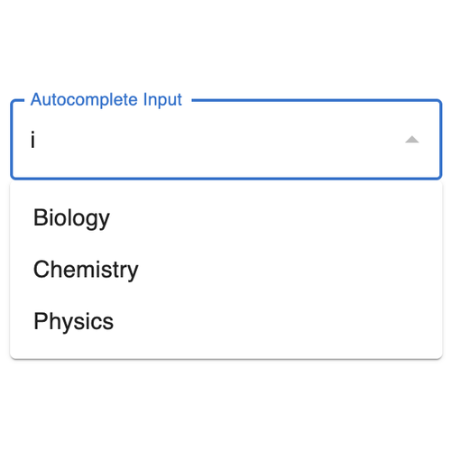 AutocompleteInput